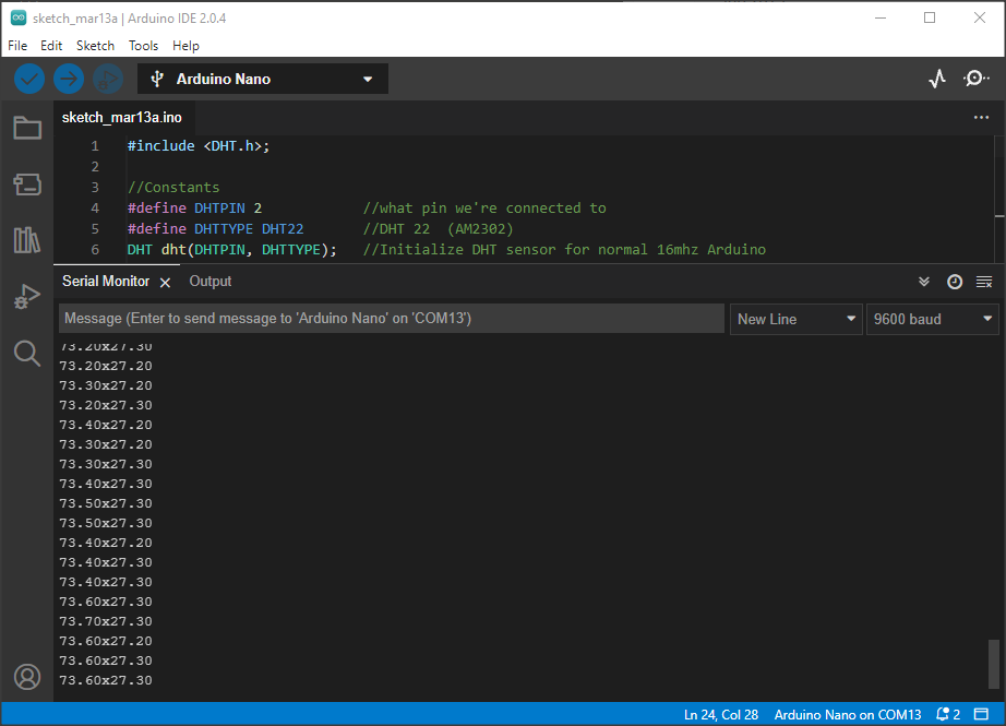 Arduino ide upload sketch