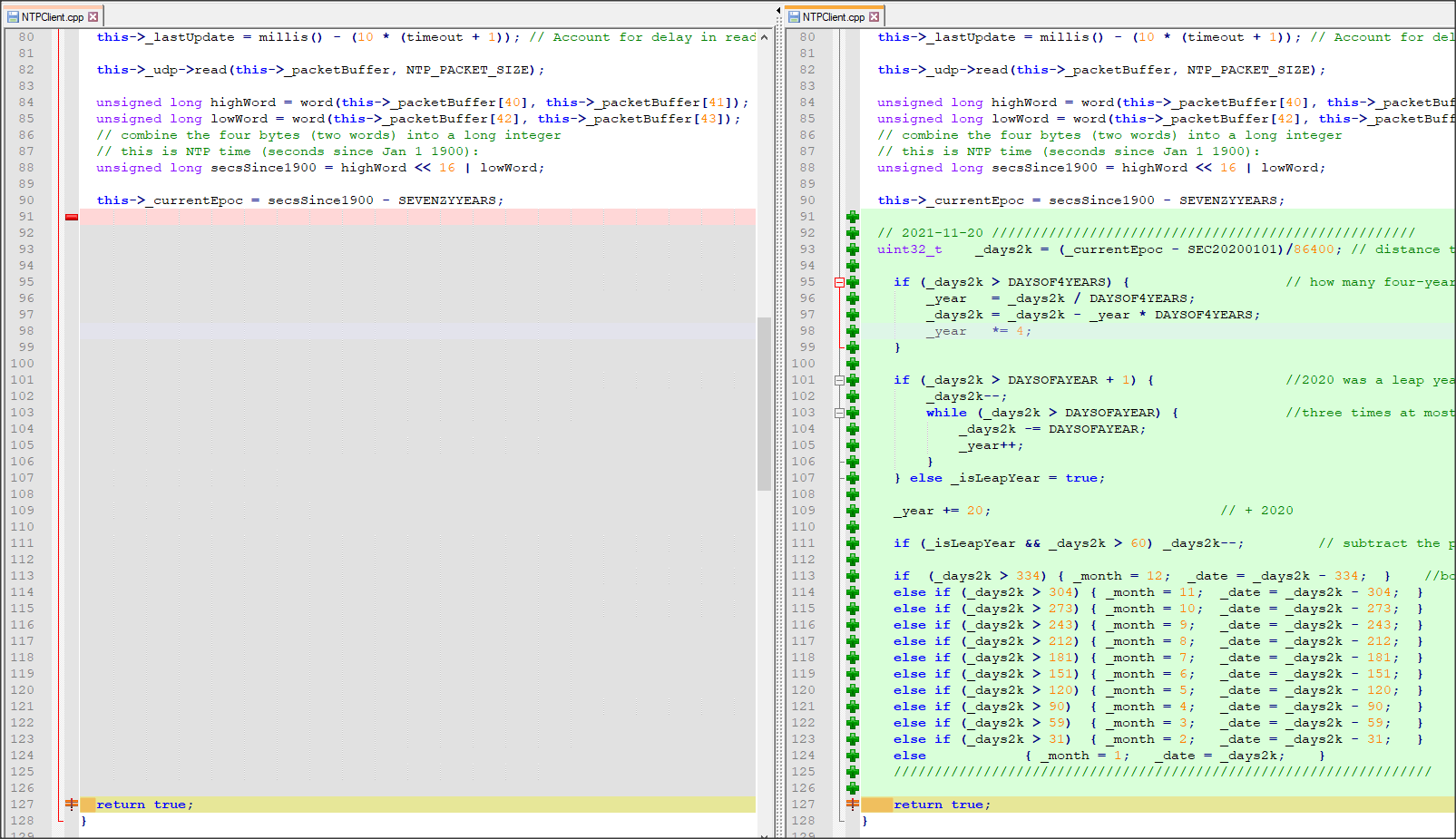 notepad++ compare