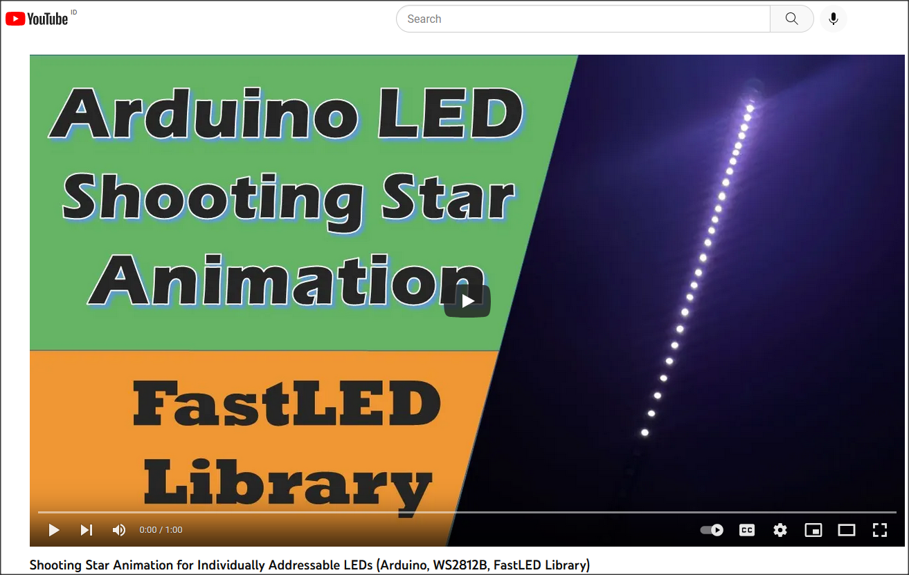shooting star animation
