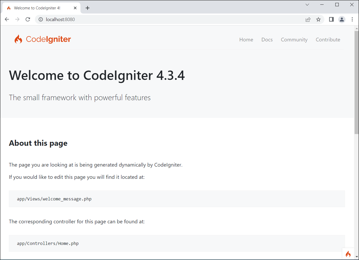 install codeigniter 4