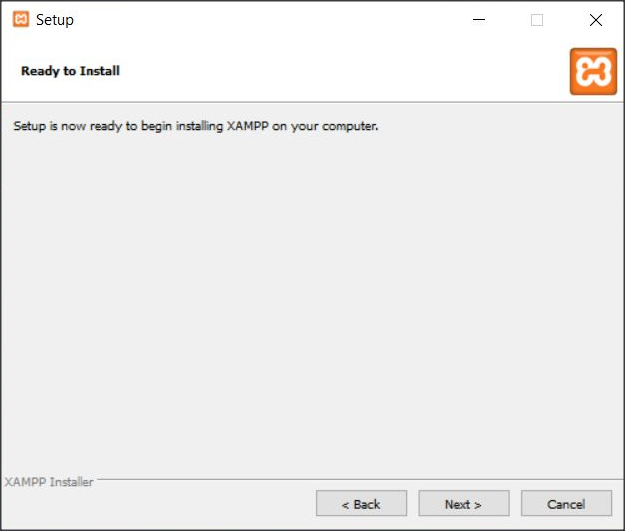 xampp ready to install
