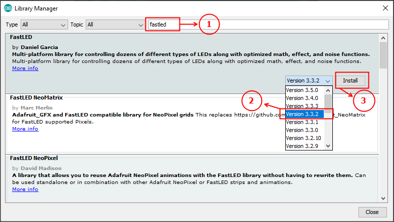 fastled library