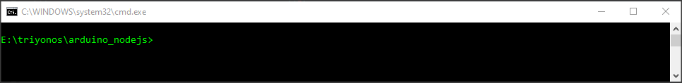 cmd nodejs