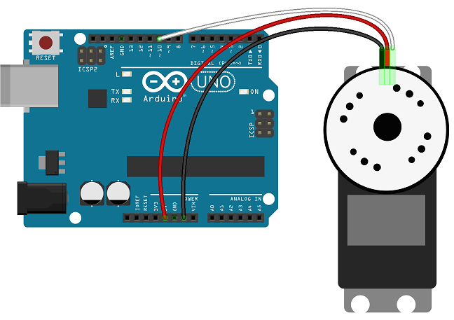 wiring diagram arduino servo