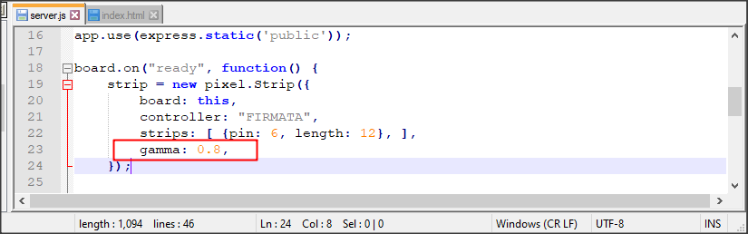 gamma value