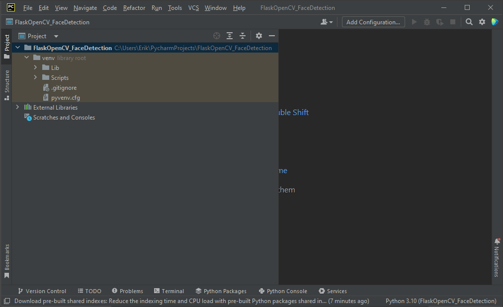 create_project_pycharm